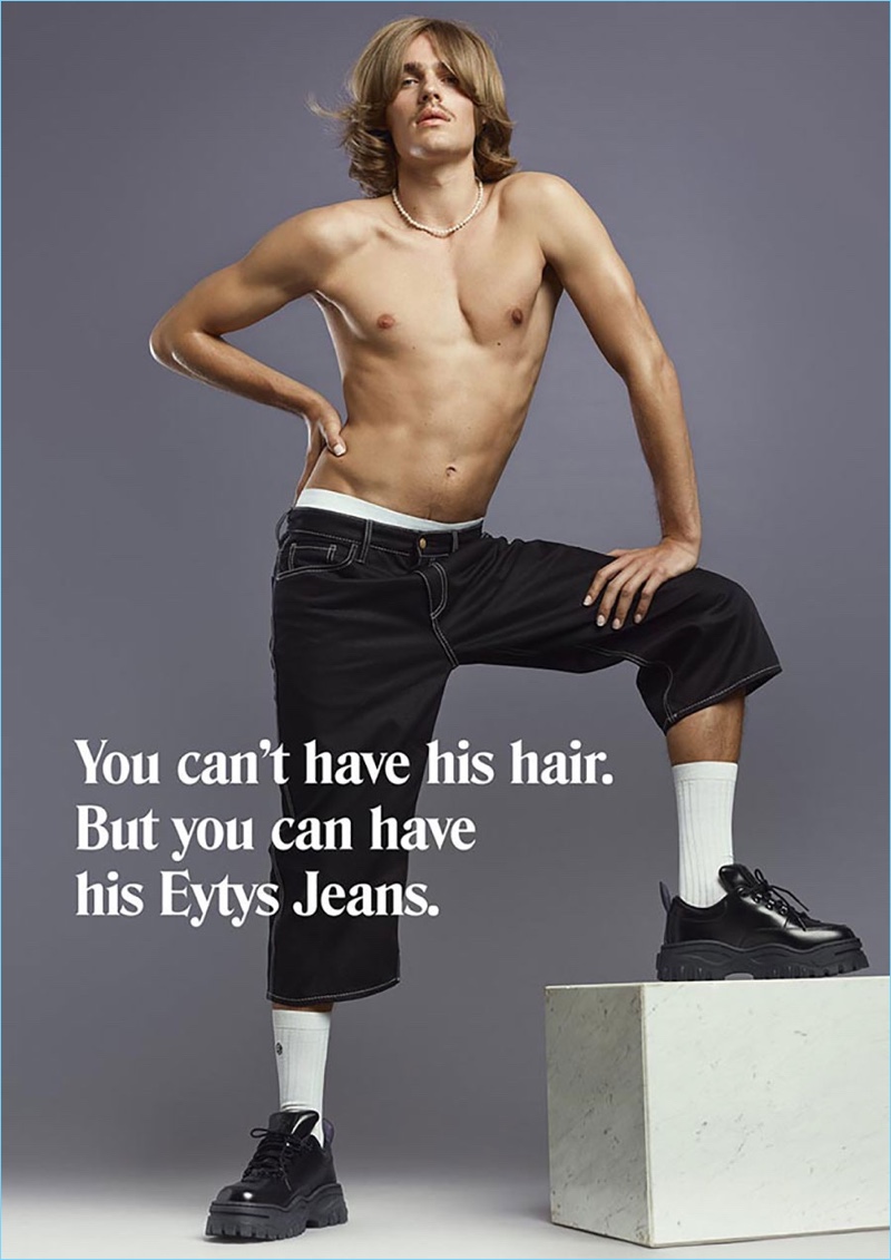 Ton Heukels stars in Eytys' denim campaign.