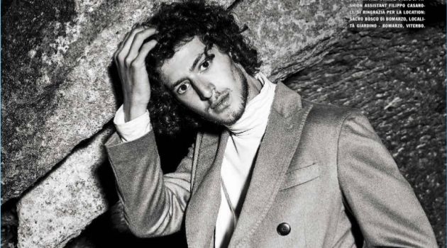Vincenzo Crea Dons Sharp Fall Fashions for L'Uomo Vogue Vincenzo Crea Dons Sharp Fall Fashions for L'Uomo Vogue