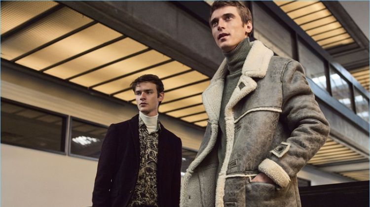 Models Douglas Neitzke and Clément Chabernaud come together for Zara Man's latest editorial.