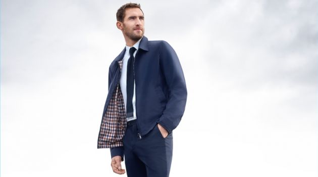 Will Chalker Reunites with Aquascutum for Spring '18 Campaign Will Chalker fronts Aquascutum's spring-summer 2018 campaign.