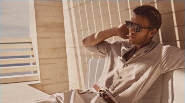 Benjamin Eidem Embraces a 'Summer of Ease' for BOSS Spring '18 Campaign Sporting a summer look, Benjmain Eidem fronts BOSS' spring-summer 2018 campaign.