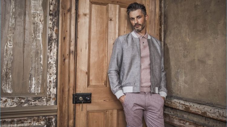 Ben Hill wears dusty hues for Matalan's spring-summer 2018 outing.