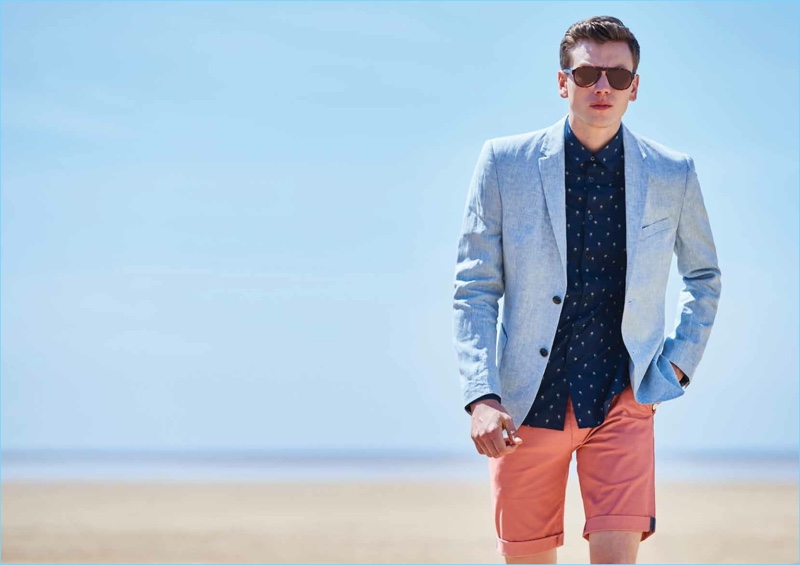 Ben Sherman enlists Sid Ellisdon to star in its spring-summer 2018 lookbook.