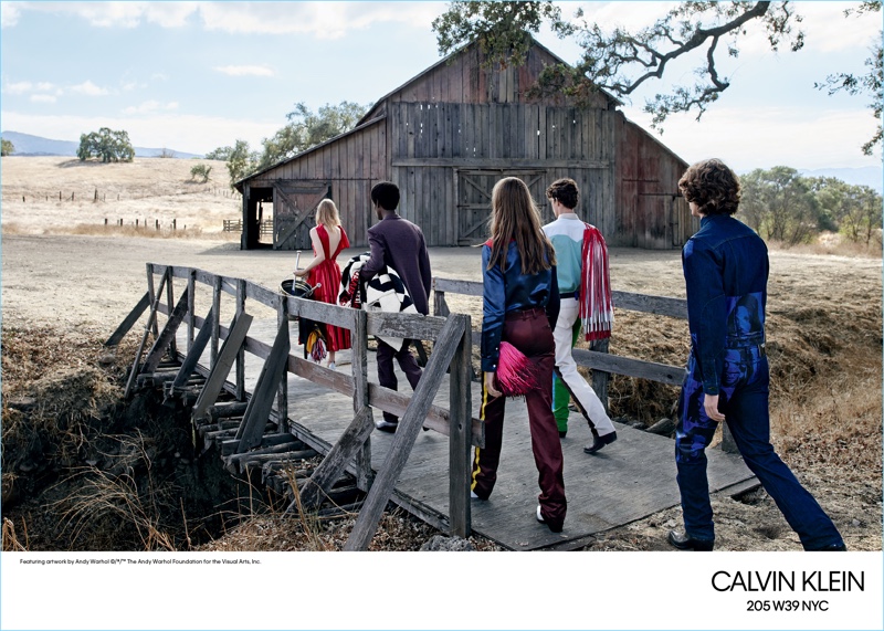 Taking to a barn, Calvin Klein 205W39NYC unveils its spring-summer 2018 campaign.