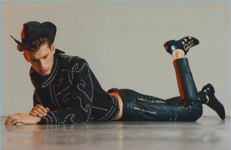 David Trulik is Clad in Leather for Man About Town