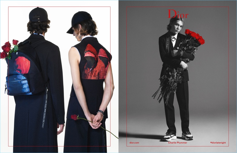 Models and Charlie Plummer appear in Dior Homme's spring-summer 2018 campaign.