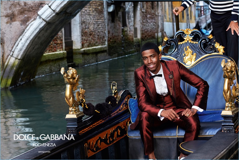 Christian Combs stars in Dolce & Gabbana's spring-summer 2018 campaign.