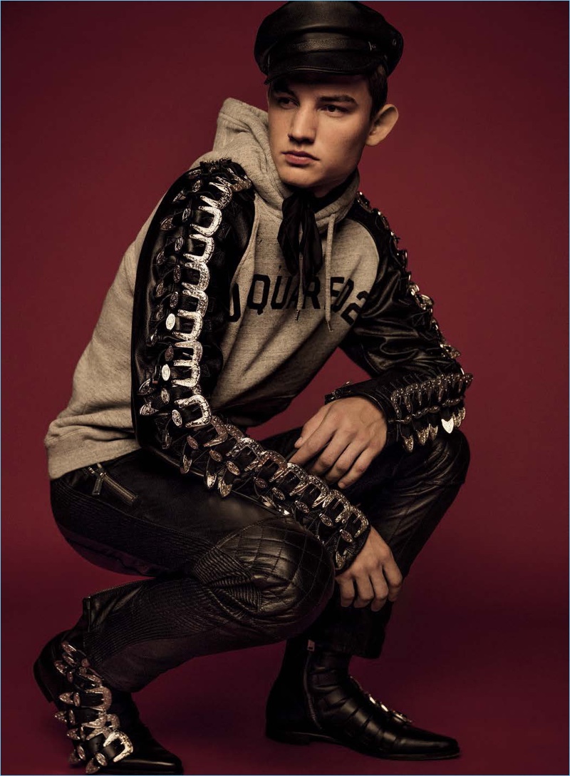 Jānis Kuncītis takes to the studio for Dsquared2's spring-summer 2018 campaign.