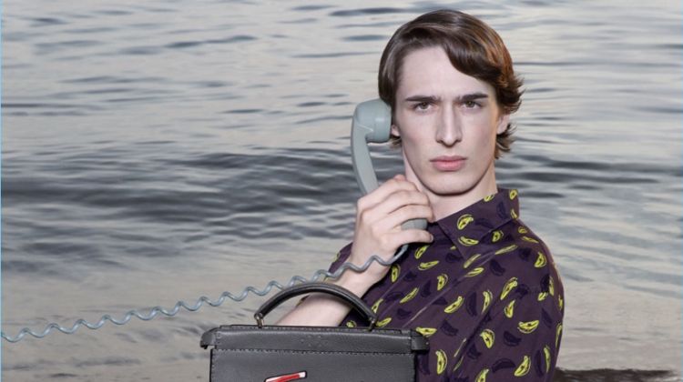 Dylan Fender fronts Fendi's spring-summer 2018 campaign.