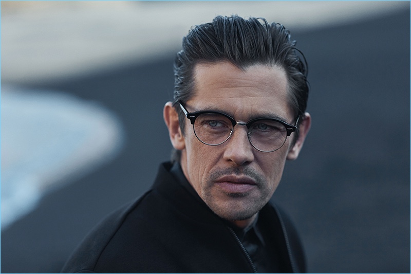 Sporting glasses, Werner Schreyer connects with Hiltl for fall-winter 2018.