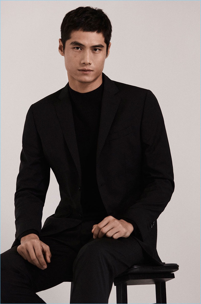 Hao Yun Xiang stars in a fashion edit for Massimo Dutti.