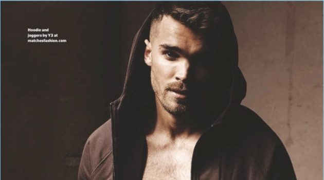 Josh Cuthbert Covers Men's Fitness UK, Dishes on Workout Josh Cuthbert wears a hoodie and joggers from Y-3.