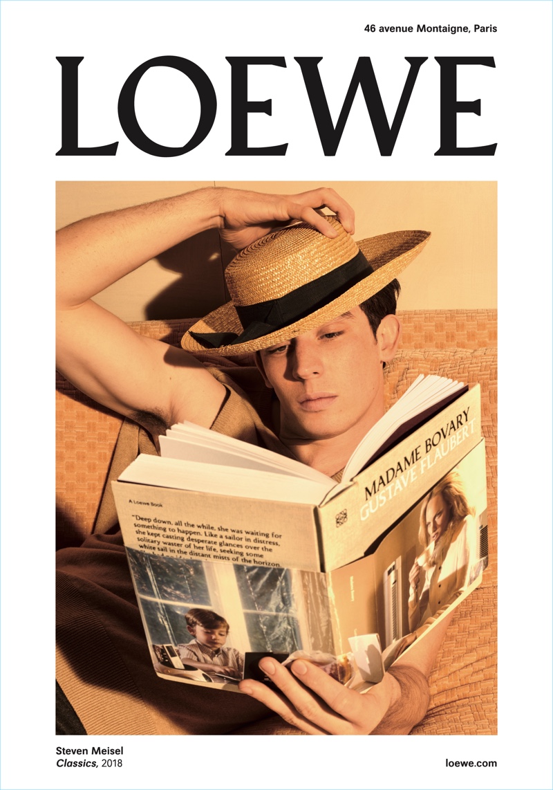 Josh O'Connor fronts Loewe's fall-winter 2018 campaign.