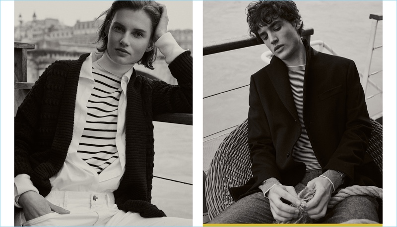 Massimo Dutti enlists Giedre Dukauskaite and Federico Novello to model its resort fashions.