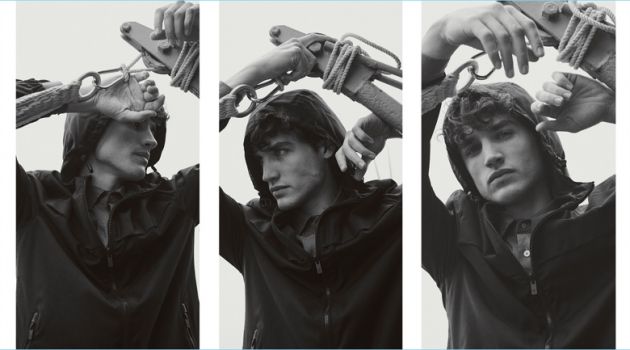 Du Bleu et Du Noir: Federico Novello Dons Nautical Styles for Massimo Dutti Federico Novello stars in a resort style edit for Massimo Dutti.