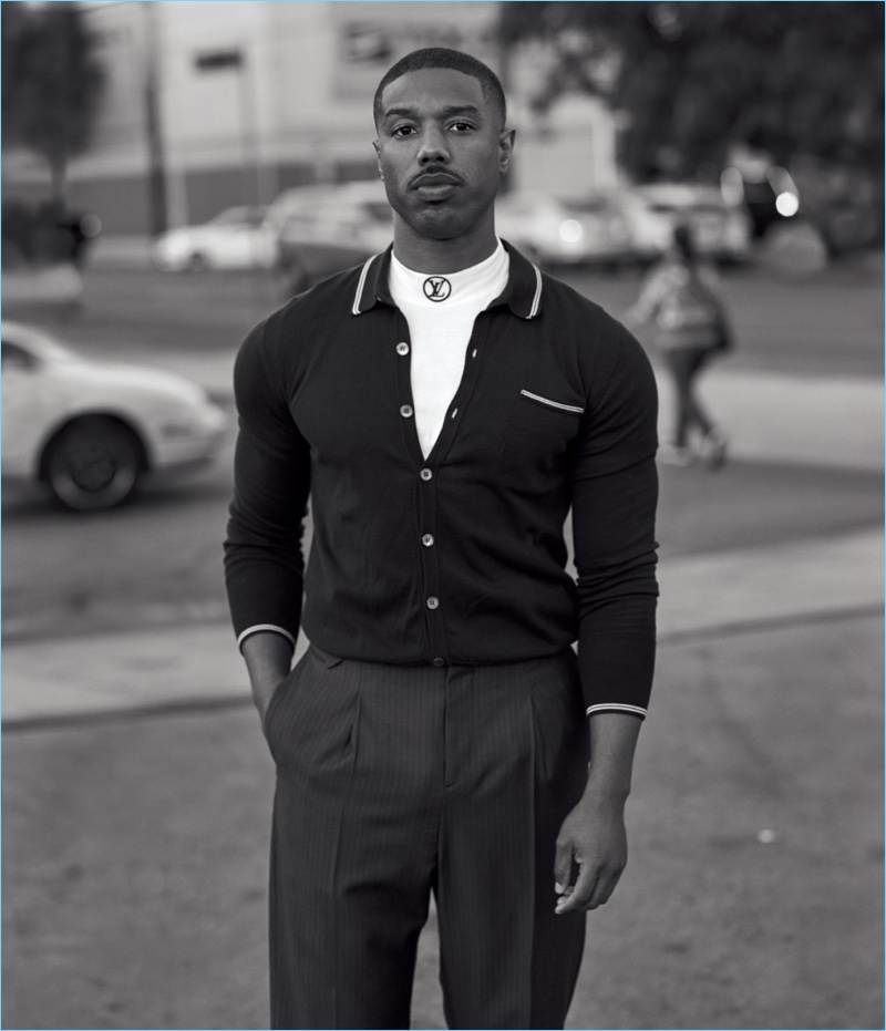 Black Panther actor Michael B. Jordan appears in a new photo shoot for WSJ. magazine.