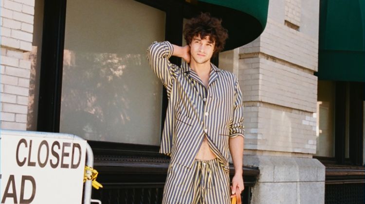 Miles McMillan Goes on a Dog Walk with CR Fashion Book