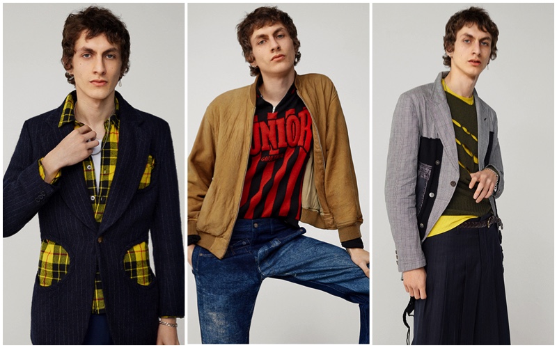 Henry Kitcher models must-have vintage styles for Farfetch.