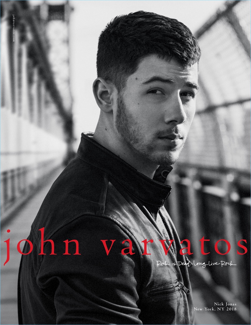 Nick Jonas stars in John Varvatos' spring-summer 2018 campaign.