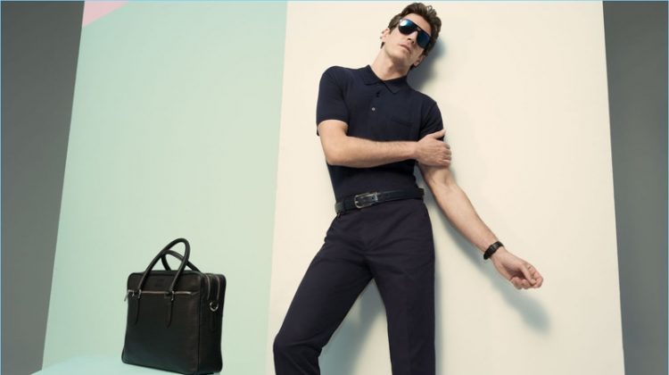 Oriol Elcacho Models Clean Spring Fashions for Pedro del Hierro