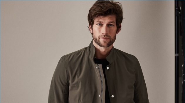 Reiss Proposes 3 Wardrobe Style Updates Staple Refresher: Take a break from the standard basic and embrace a subtle statement piece like Reiss' Varese funnel collar jacket in khaki.