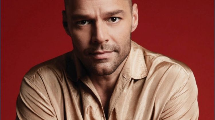 Ricky Martin covers the February 2018 issue of Out magazine.