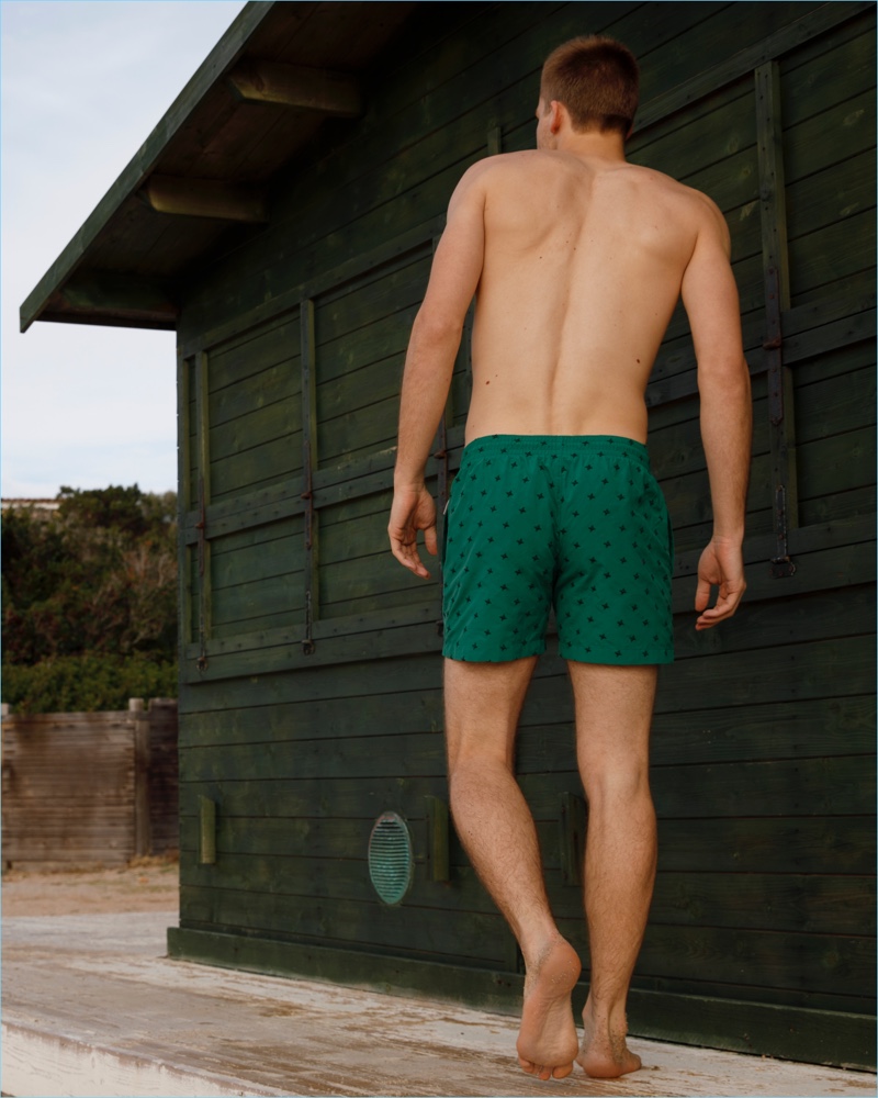 Stand out in a green swimwear style from Stella McCartney.