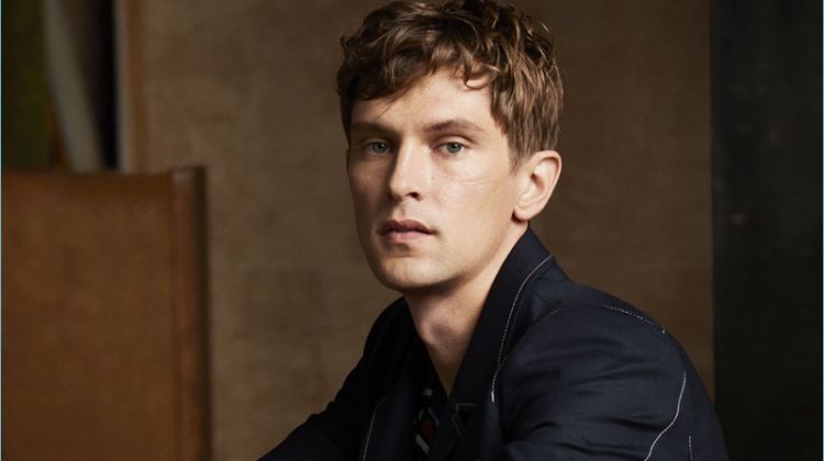 Mathias Lauridsen fronts Tiger of Sweden's spring-summer 2018 campaign.