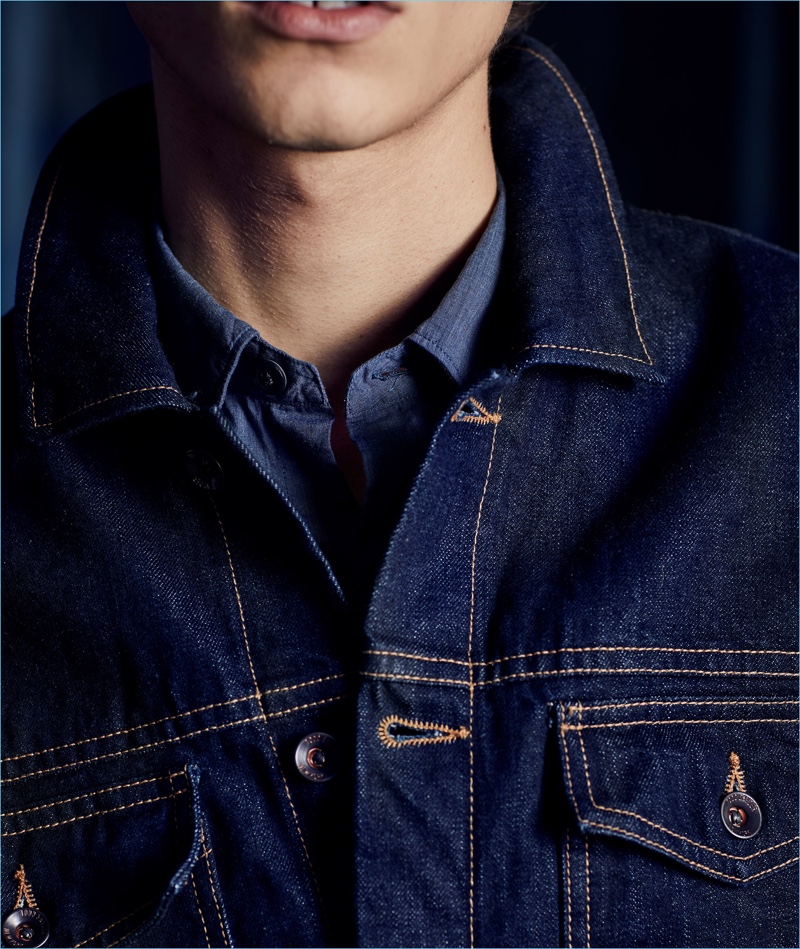 Step into the new season with Todd Snyder's Made in Los Angeles denim jacket.