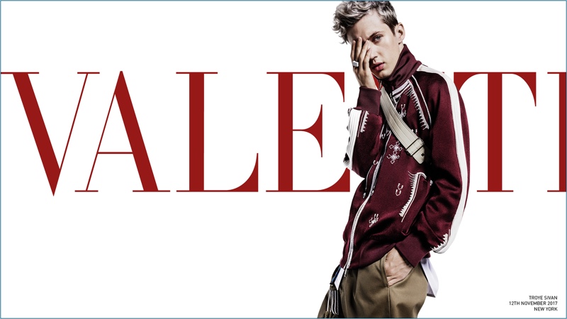 Troye Sivan fronts Valentino's spring-summer 2018 campaign.