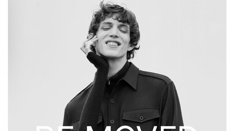 Xavier Buestel stars in Vince's fall-winter 2017 campaign.