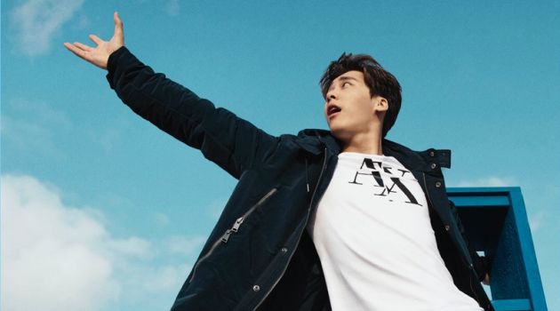 Martin Garrix + Li Yifeng Take Selfies for Armani Exchange Spring '18 Campaign Li Yifeng stars in Armani Exchange's spring-summer 2018 campaign.