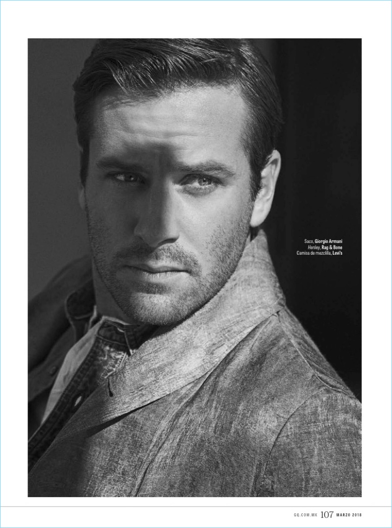 Armie Hammer GQ México 2018 Cover Photo Shoot