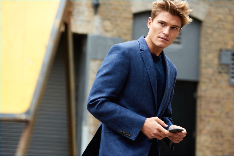 Oliver Cheshire fronts Marks & Spencer's spring-summer 2018 Autograph campaign.