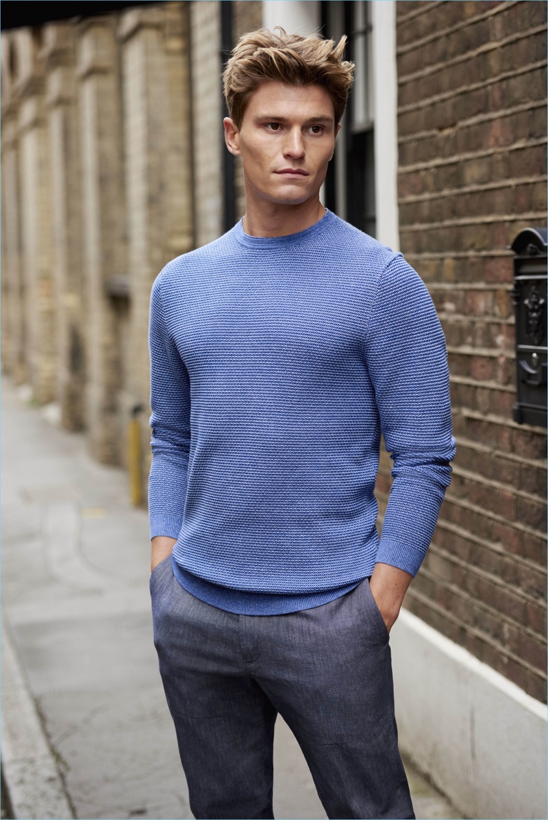 A smart vision, Oliver Cheshire reunites with Marks & Spencer for an Autograph campaign.