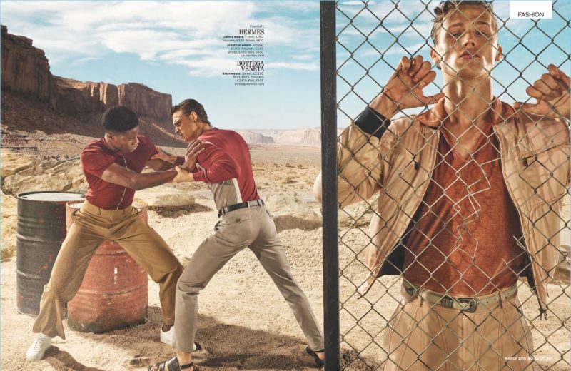 British GQ Spring 2018 Men's Collections Editorial Mariano Vivanco