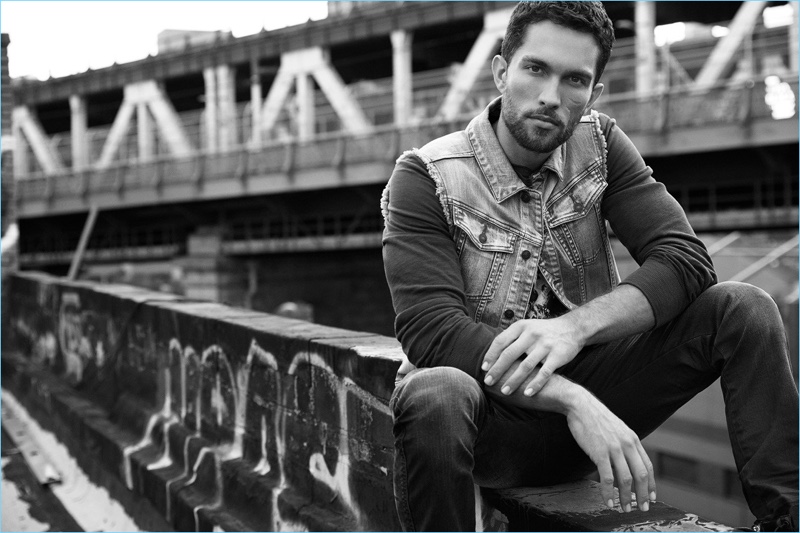 Tobias Sørensen rocks denim for Buffalo David Bitton. » Tobias Sørensen Reunites with Buffalo David Bitton for Spring '18 Campaign Tobias Sørensen rocks denim for Buffalo David Bitton.