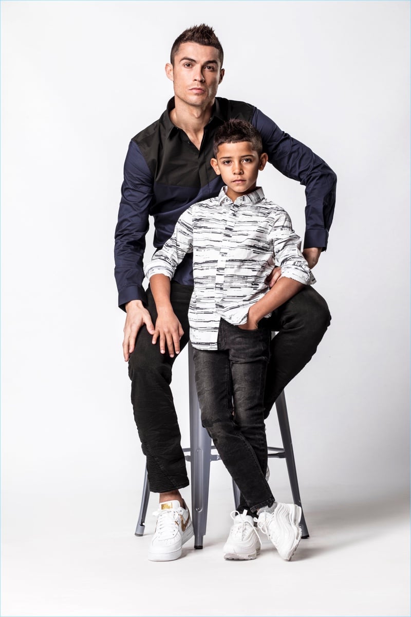 DIARY OF A CLOTHESHORSE CRISTIANO RONALDO HIS SON FRONT CR7 DENIM DIARY OF A CLOTHESHORSE CRISTIANO RONALDO HIS SON FRONT CR7 DENIM