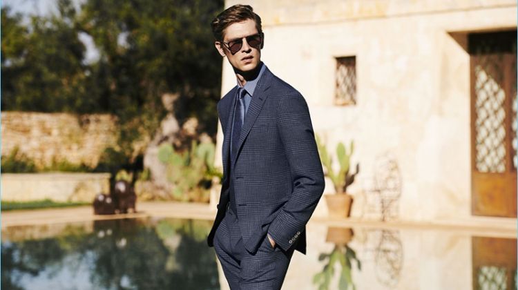Mathias Lauridsen Reunites with Canali for Spring ’18 Campaign