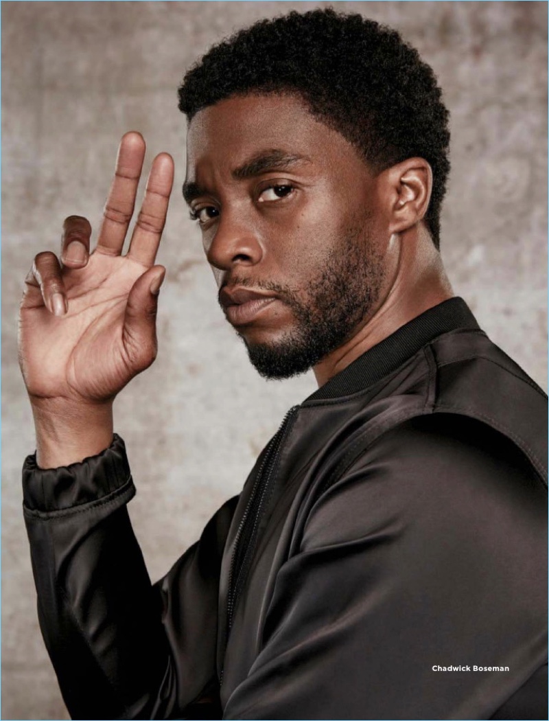 Dennis Leupold photographs Chadwick Boseman for Essence magazine.