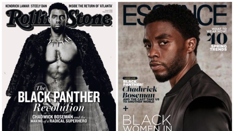 Chadwick Boseman covers the latest issues of Rolling Stone and Essence.