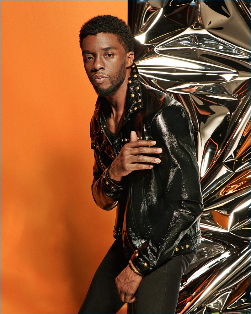 Ashley Weston styles Chadwick Boseman for the pages of ShortList magazine.