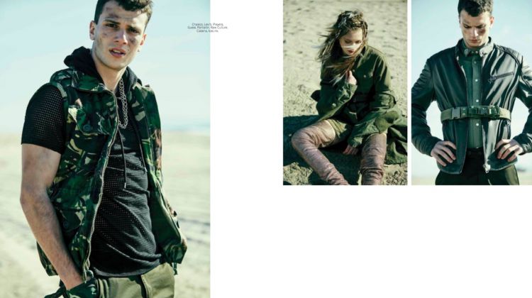 Cristi Isofii & Tanya K are Army Chic for Harper’s Bazaar España