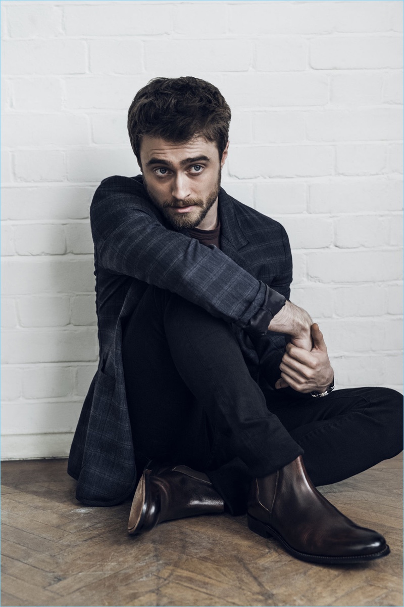 British actor Daniel Radcliffe poses for a new style shoot.