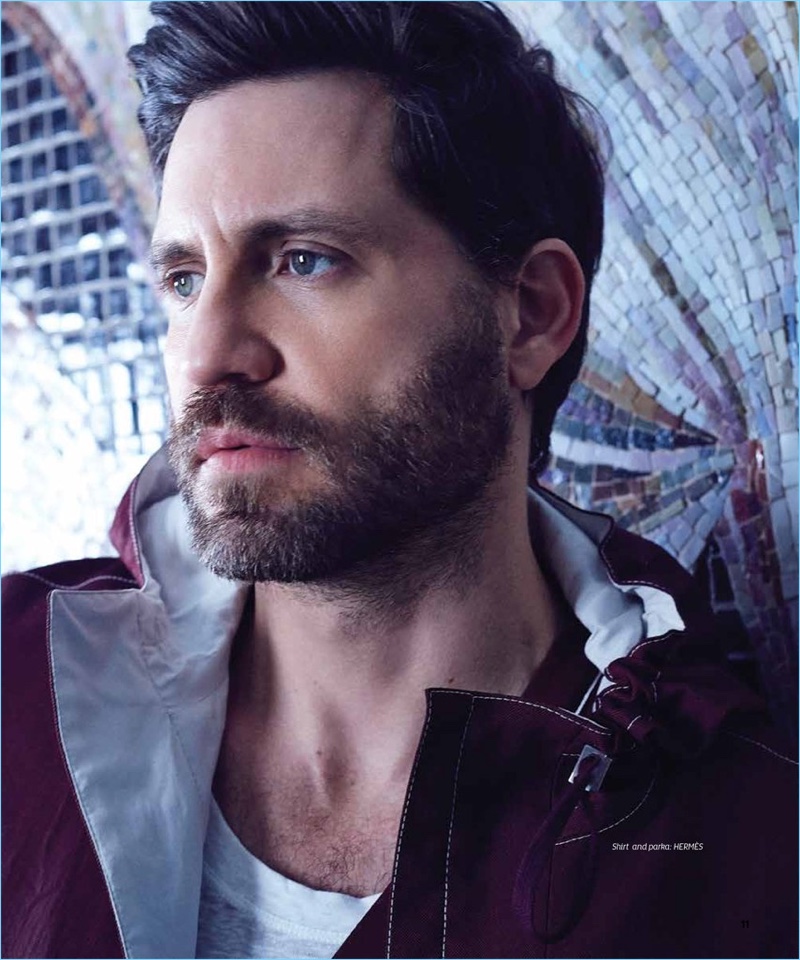 Ready for his close-up, Edgar Ramirez wears Hermès.