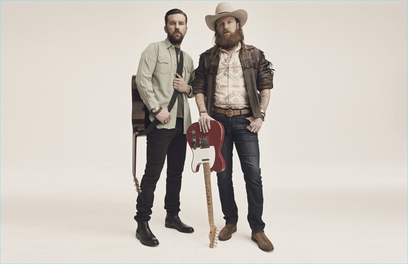 Brothers Osborne wears Chelsea boots by The Frye Company for the brand's Hometown Pride campaign.