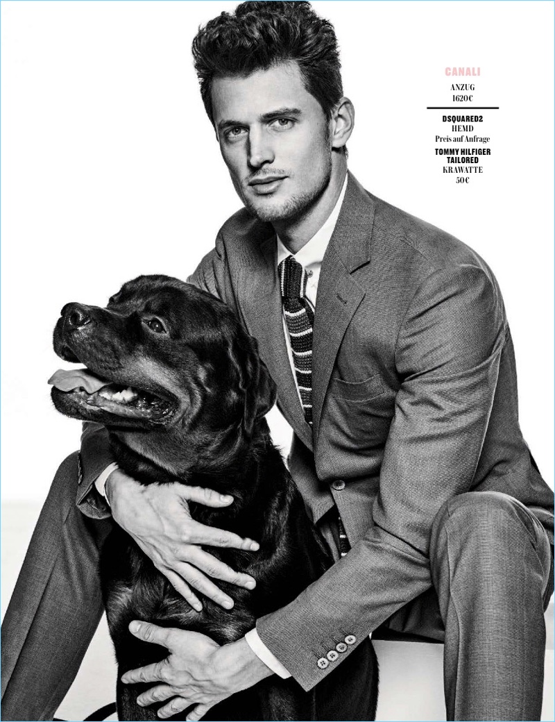 Garrett Neff wears Canali.