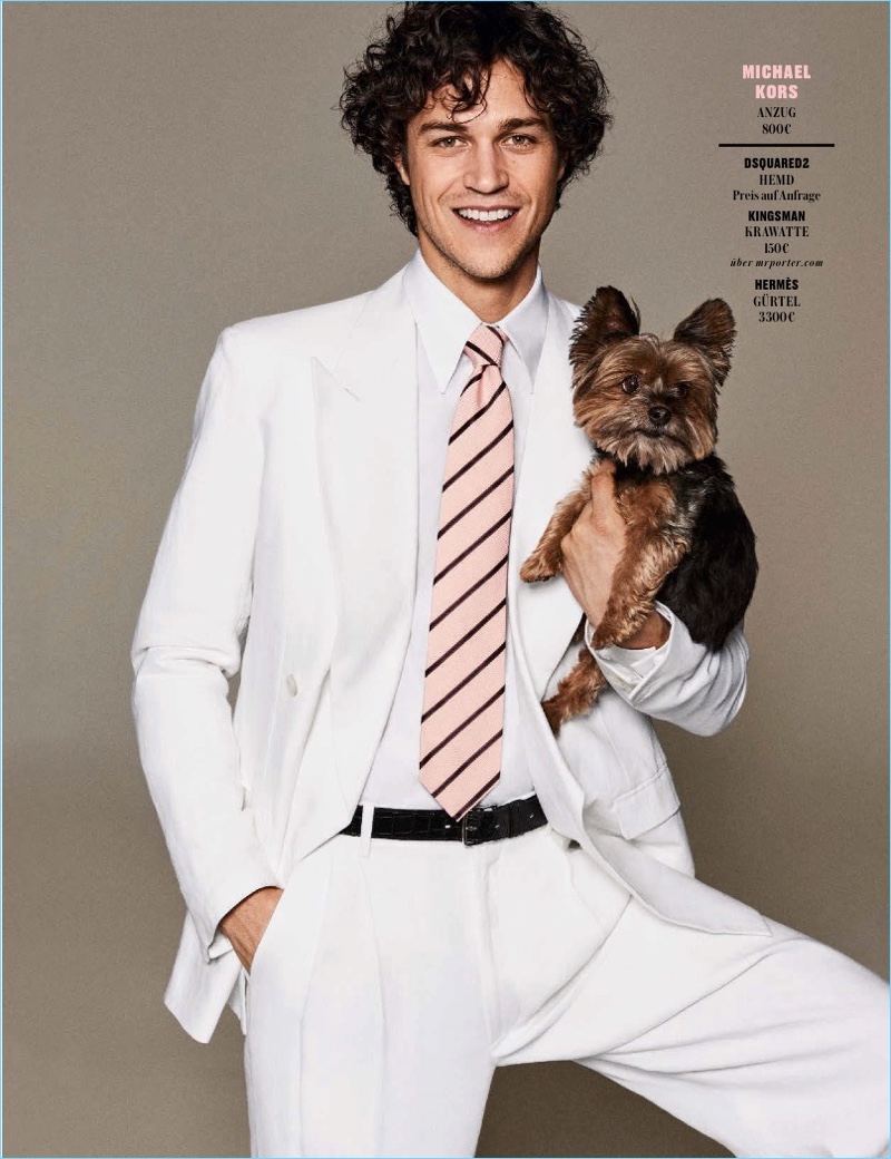 Miles McMillan wears Michael Kors.