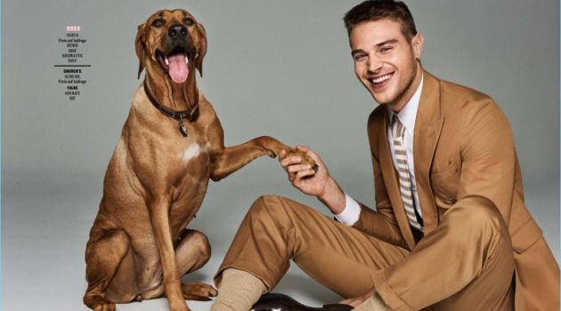 Ben Allen, Matthew Noszka + More Star in GQ Germany Cover Shoot Matthew Noszka wears BOSS by Hugo Boss.