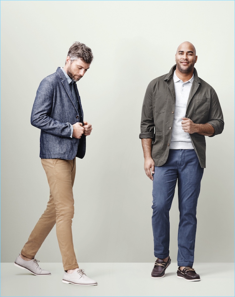 Smart separates like sport coats and chinos contribute to Goodfellow & Co.'s lineup.